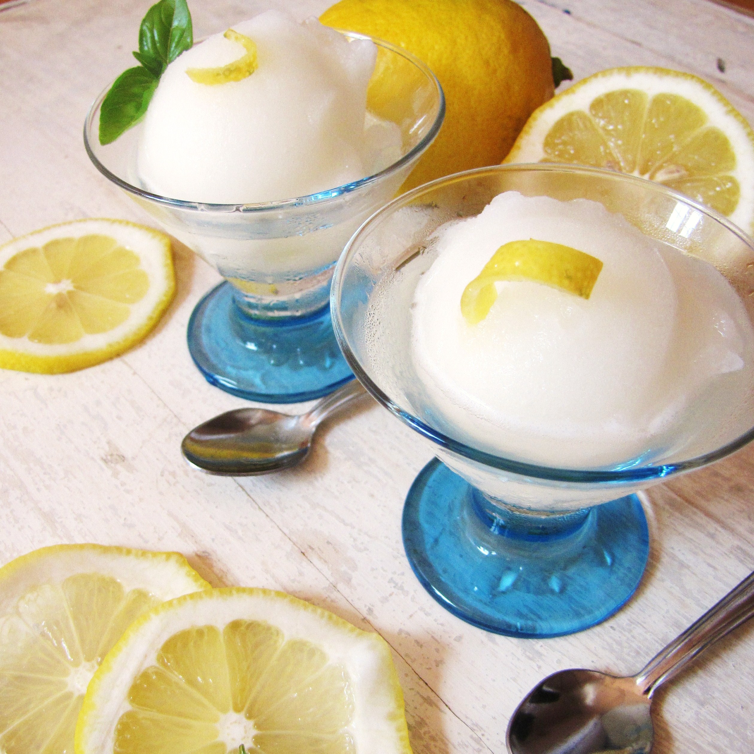 LemonBasil Sorbet Katie at the Kitchen Door