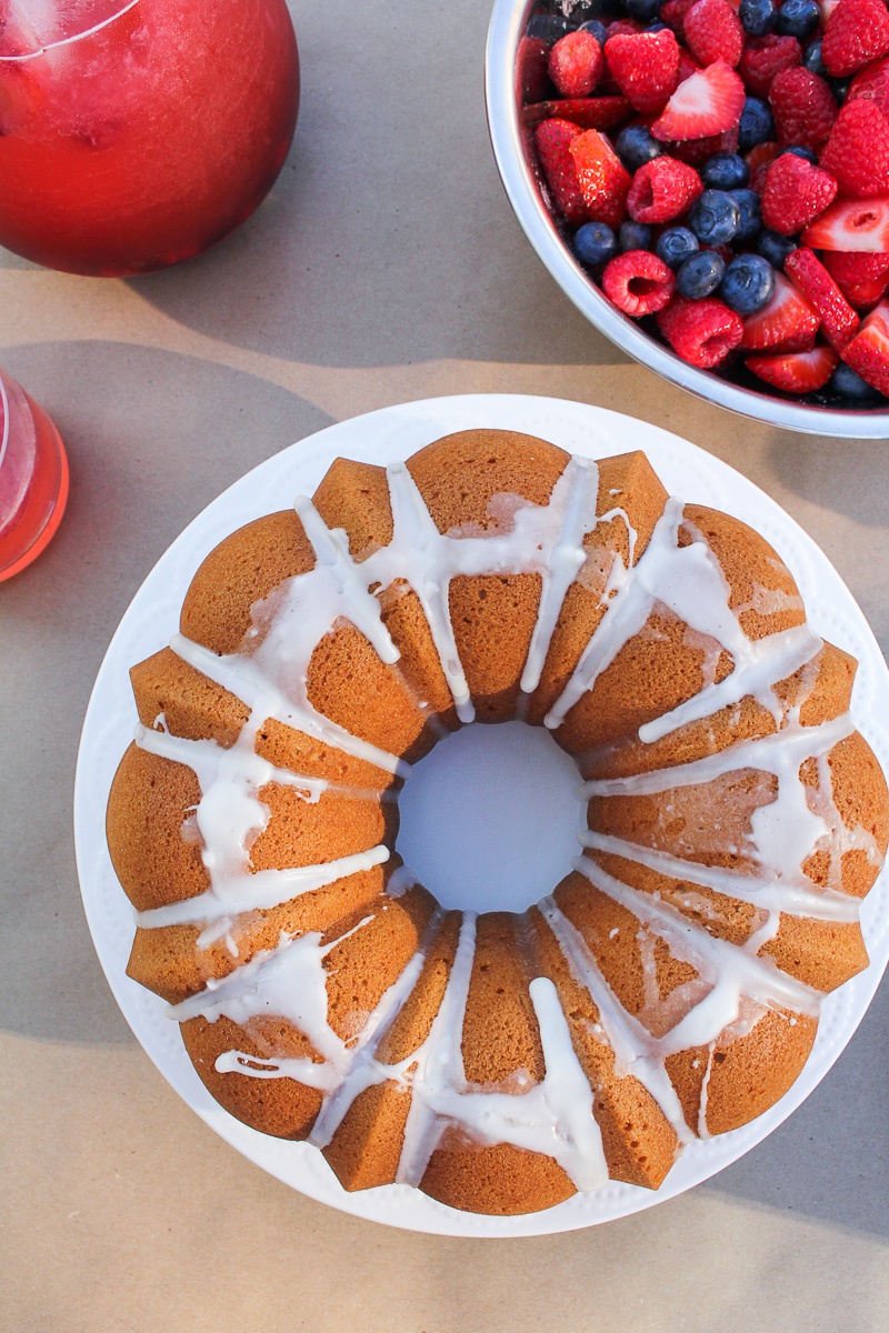 One-Bowl Lemon Pound Cake {Katie at the Kitchen Door}