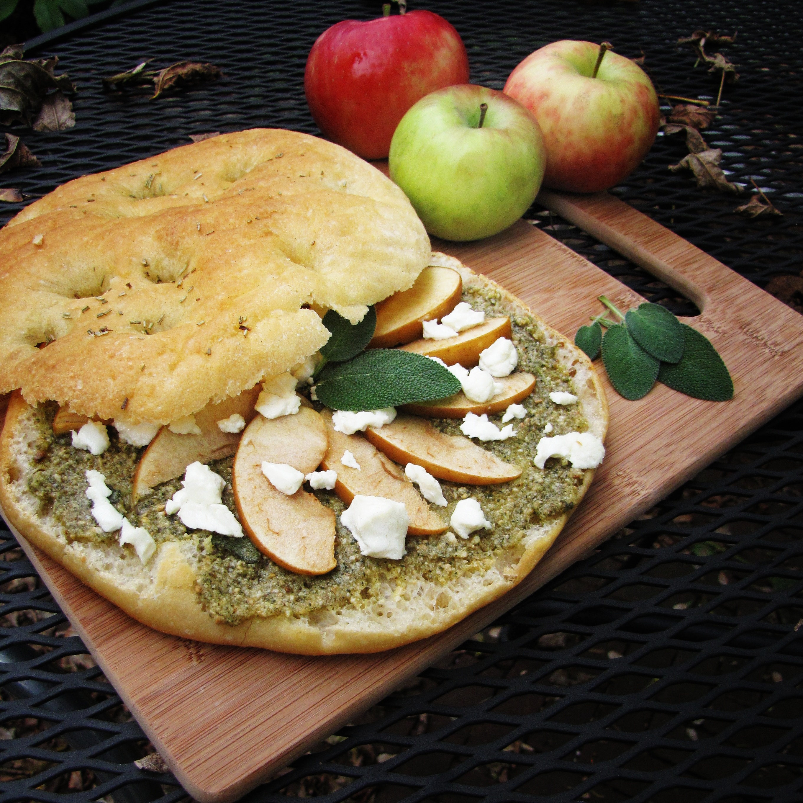 Sage Pesto, Apples, and Fall