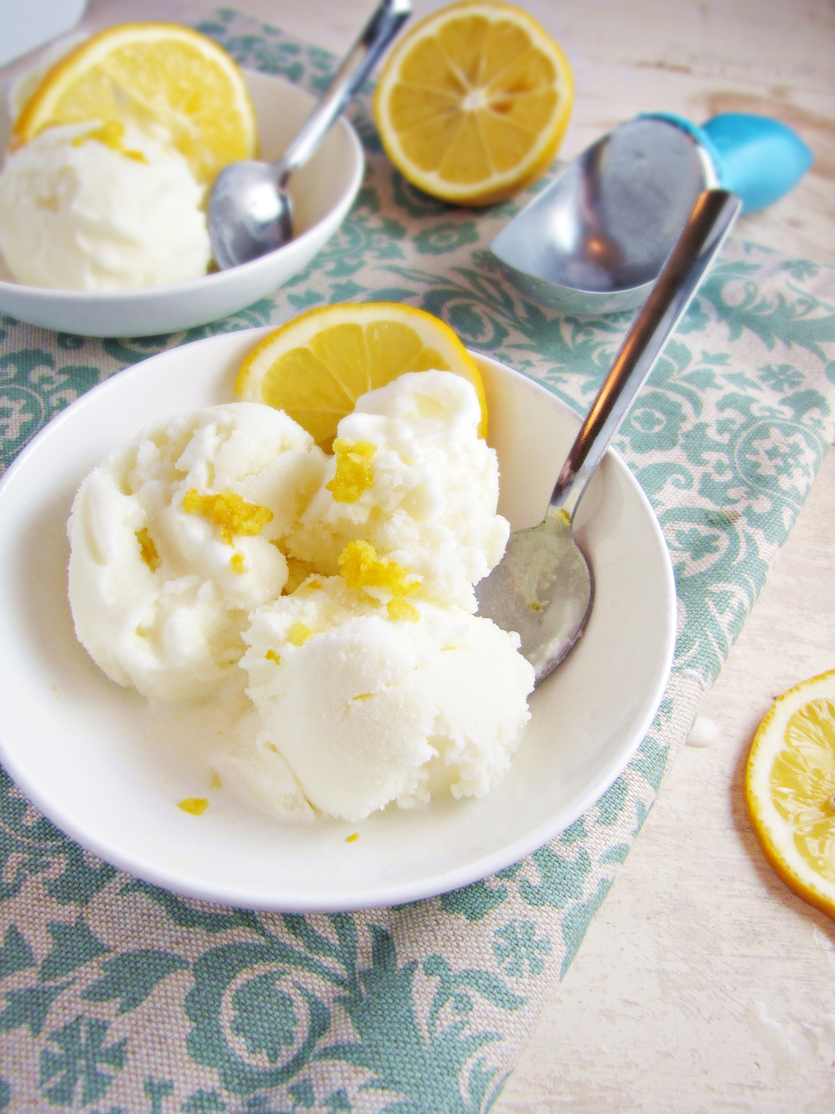 Meyer Lemon and Buttermilk Ice Cream