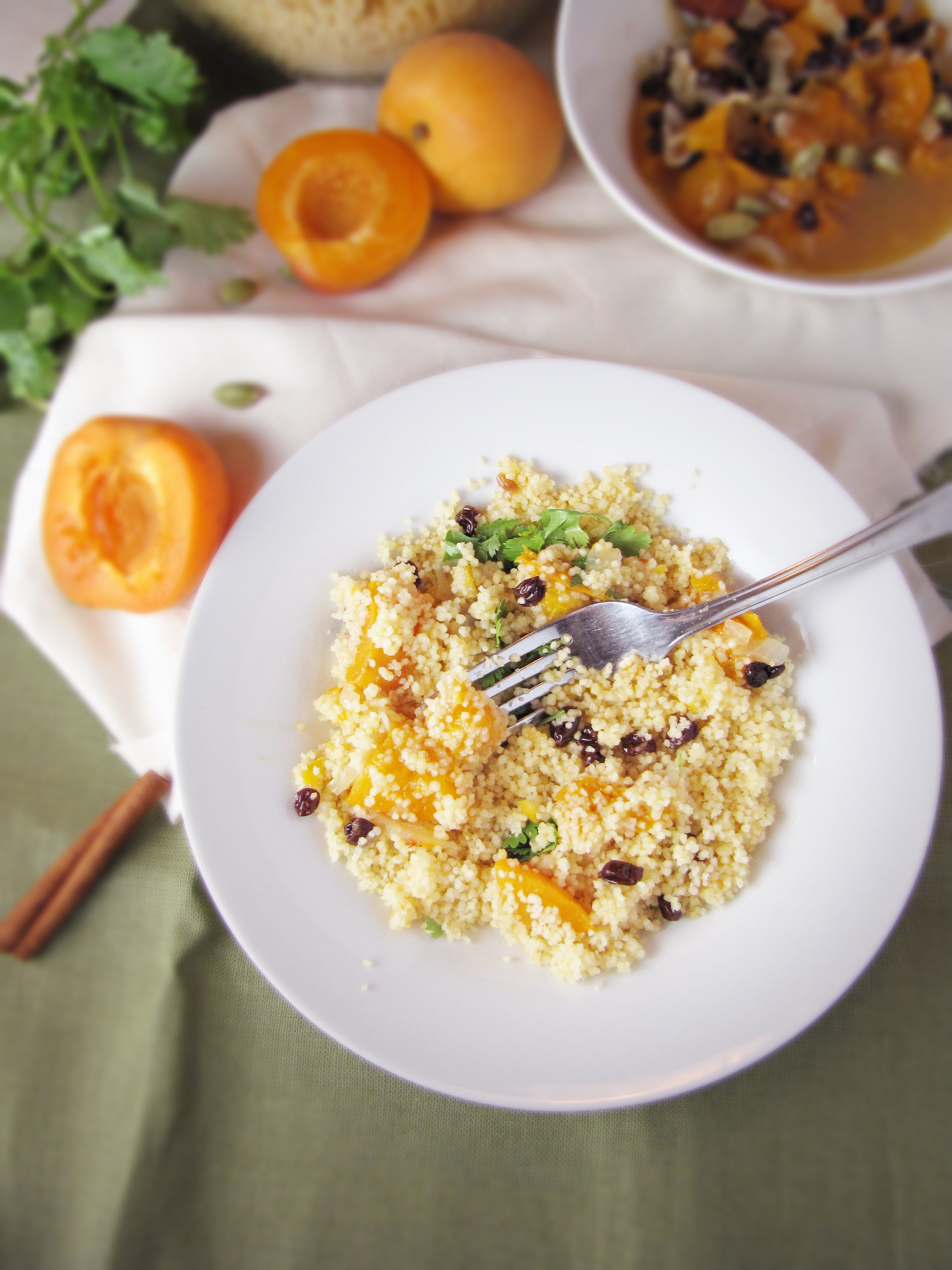 Fresh Apricots & Spiced Couscous