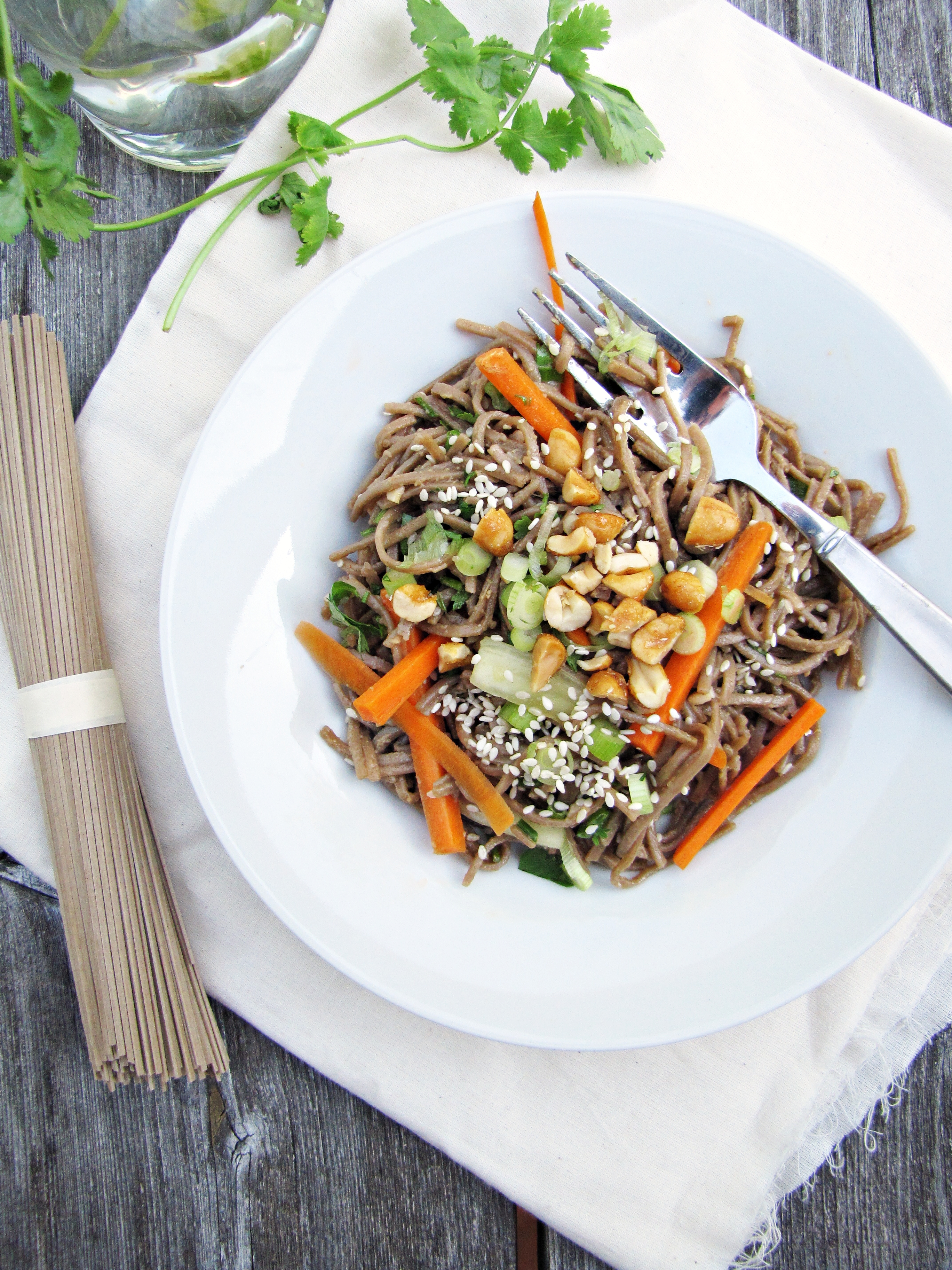 A Summer Dinner: Cold Sesame Noodles with Veggies