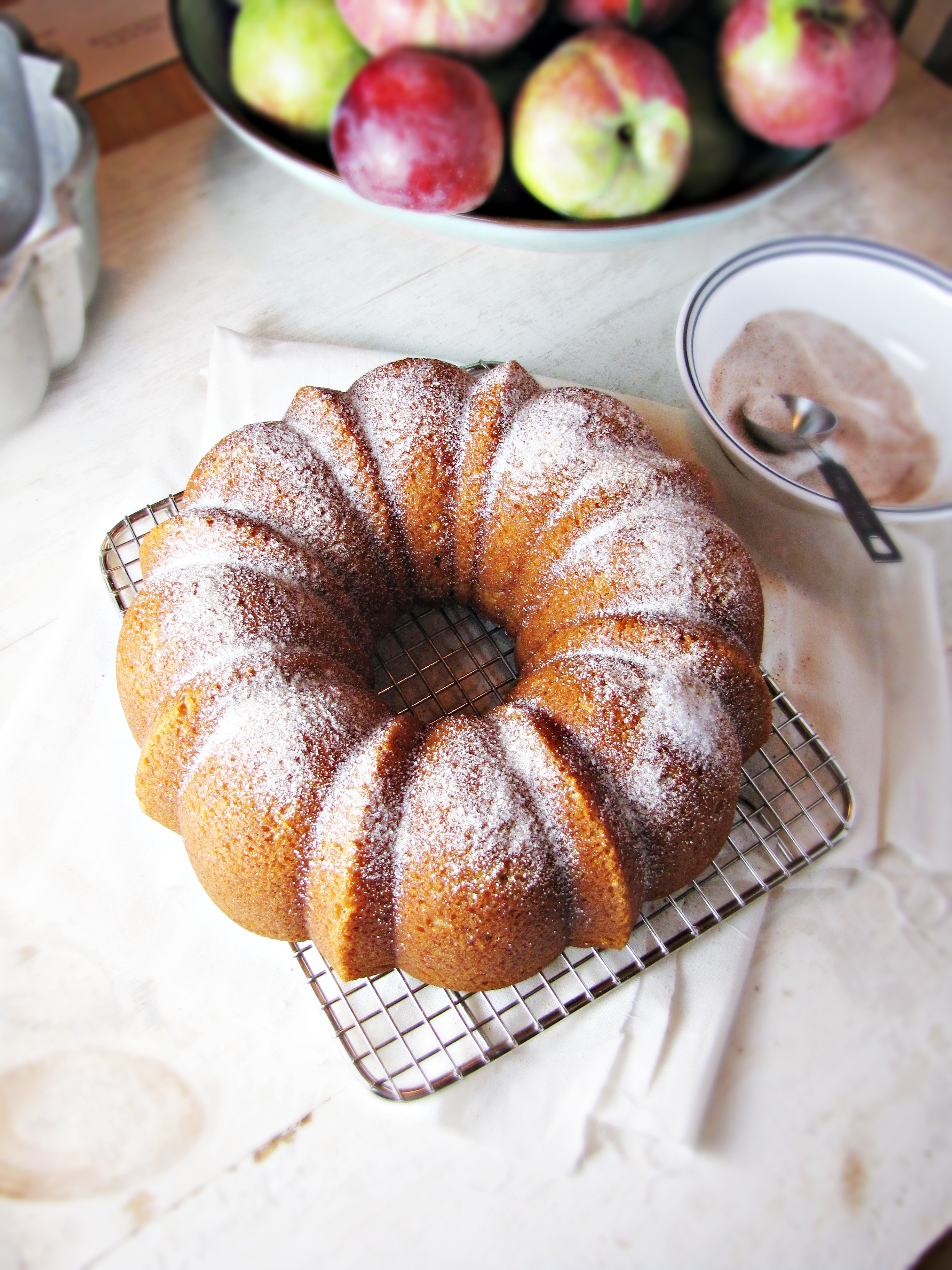 Cooking Fall & Apple Cider Doughnut Cake. 