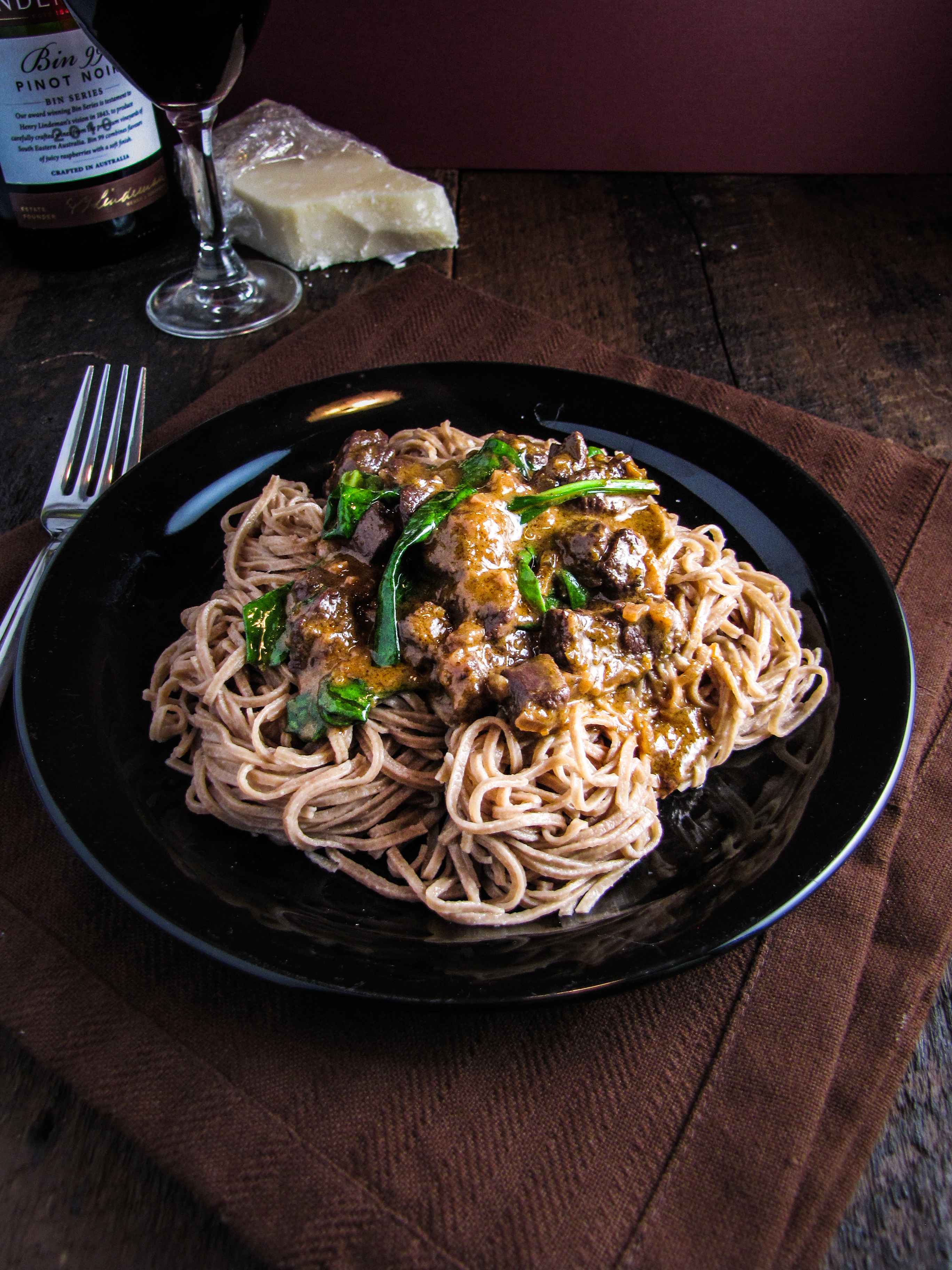 Cocoa Linguine with Venison Ragu {Katie at the Kitchen Door}