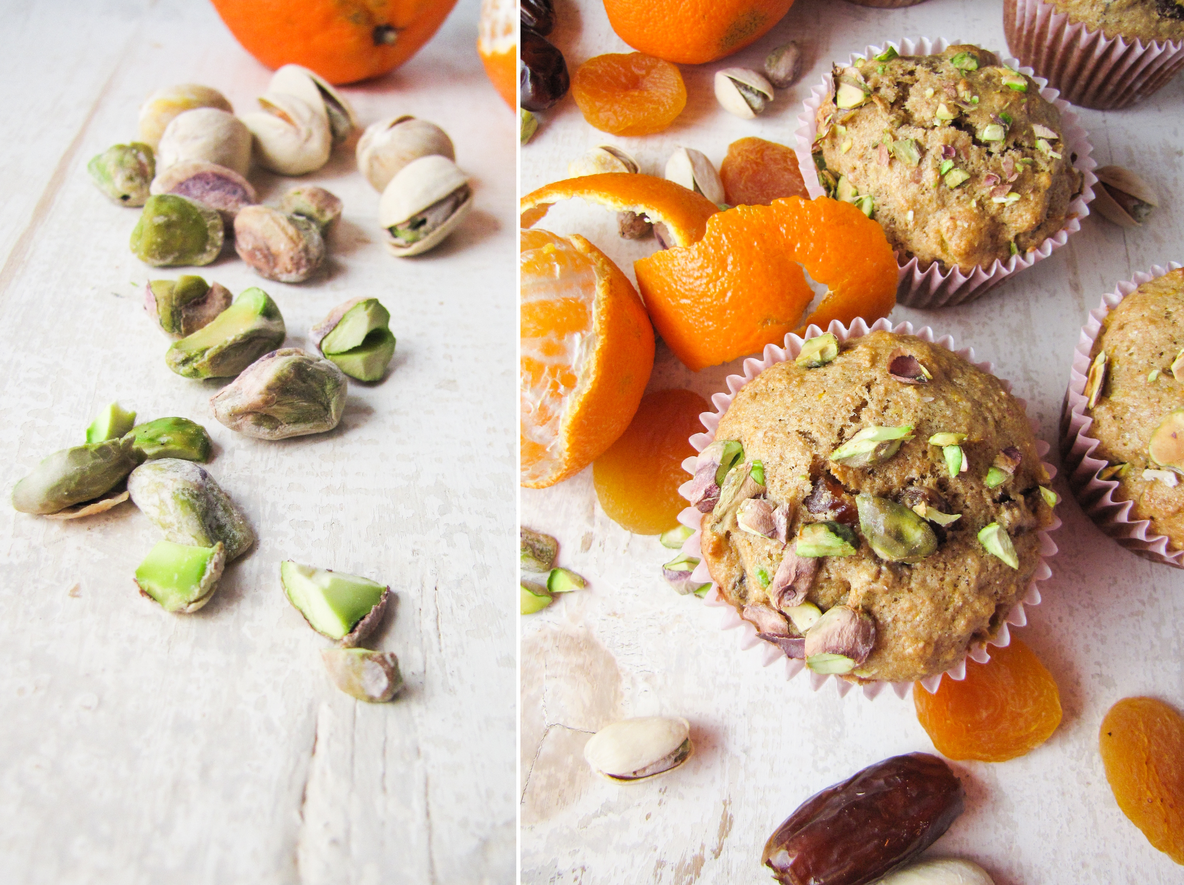 Healthy Orange-Date-Apricot Muffins