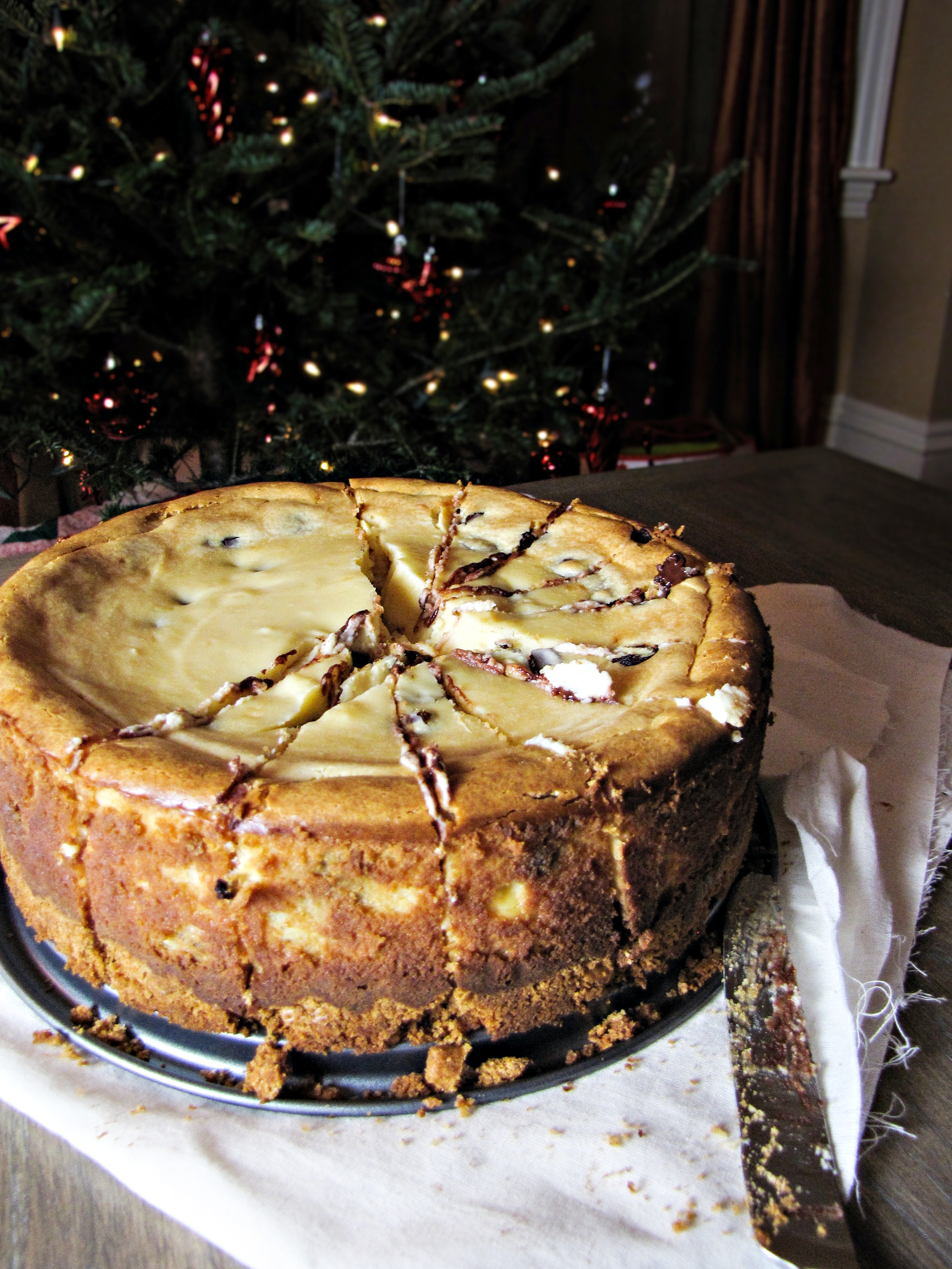 Bailey's Chocolate Chip Cheesecake {Katie at the Kitchen Door}