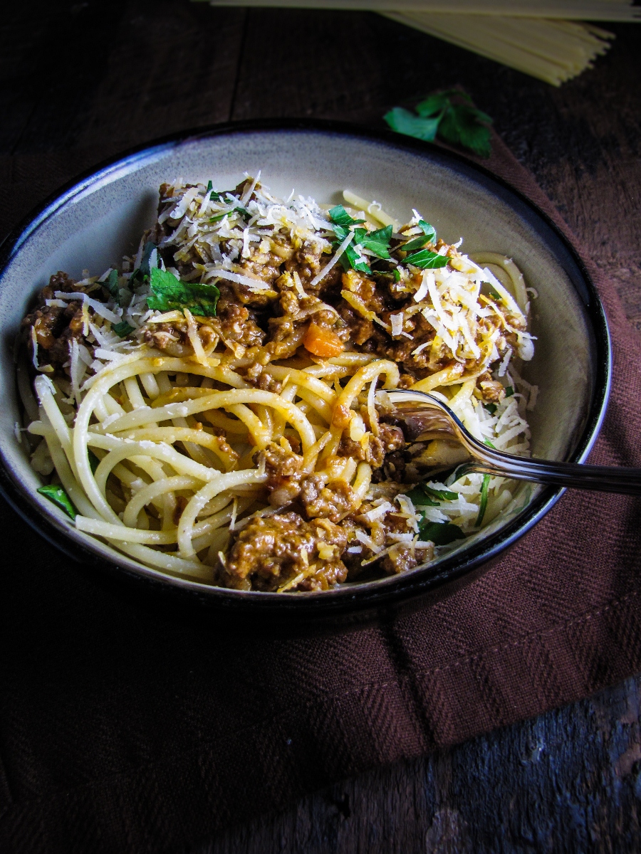 Classic Spaghetti Bolognese {Katie at the Kitchen Door}