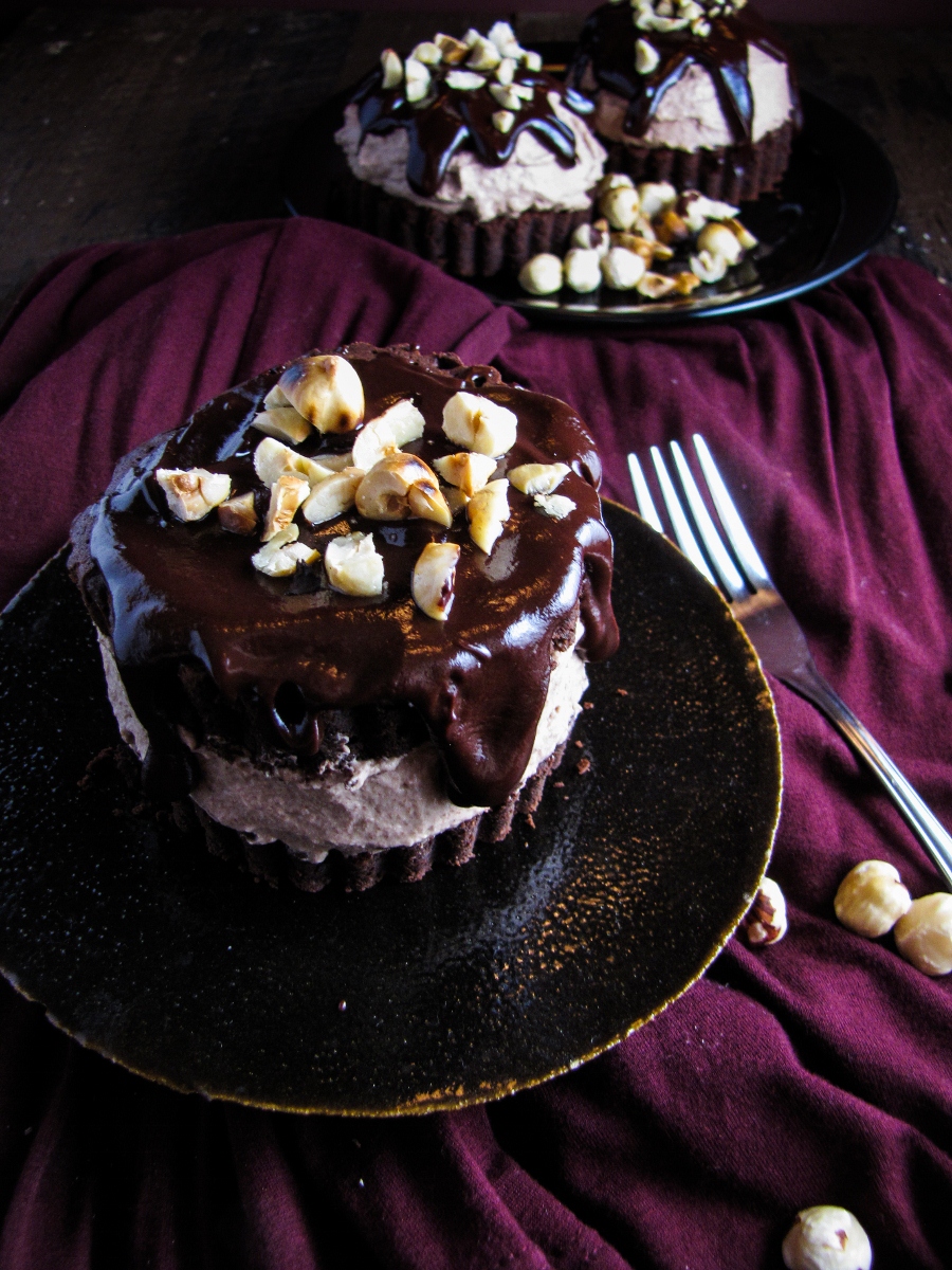 Individual Chocolate-Hazelnut Mousse Cakes, and a Valentine's Day Giveaway {Katie at the Kitchen Door}