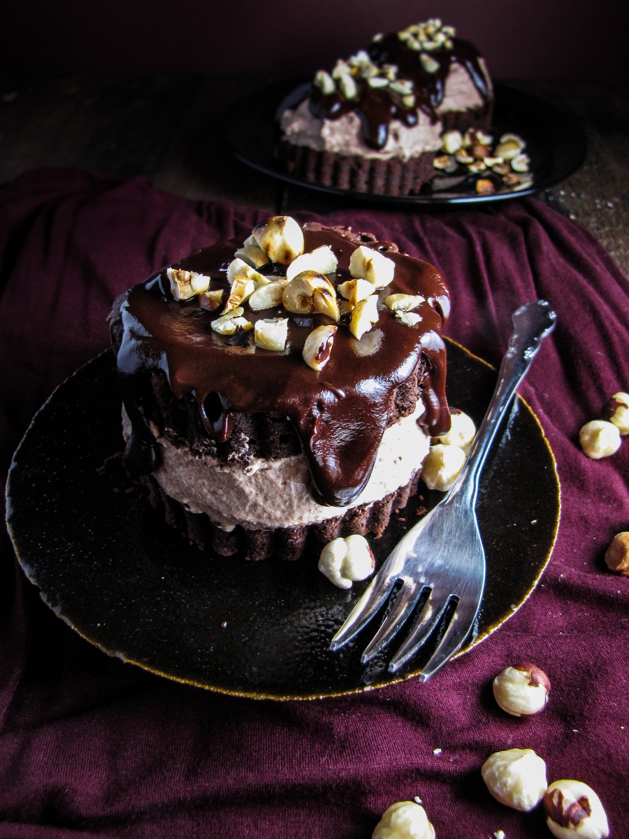 Individual Chocolate-Hazelnut Mousse Cakes, and a Valentine's Day Giveaway {Katie at the Kitchen Door}