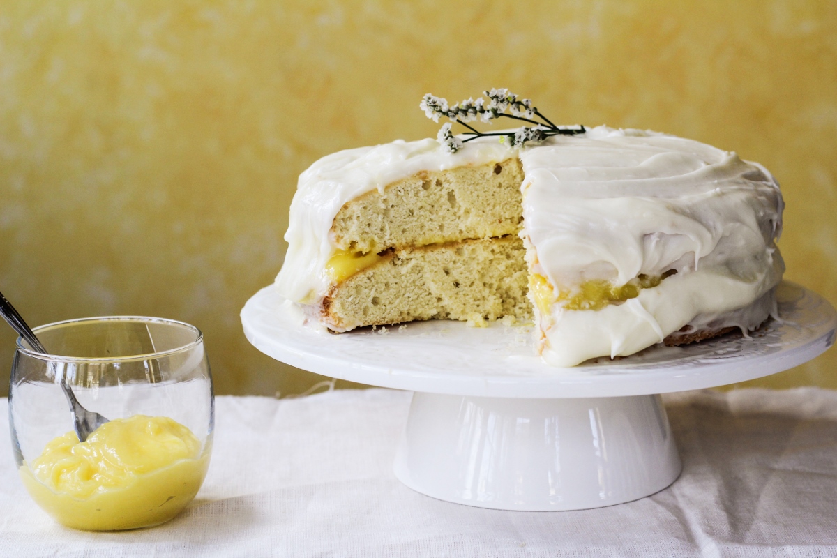 Triple Lemon Birthday Cake {Katie at the Kitchen Door}
