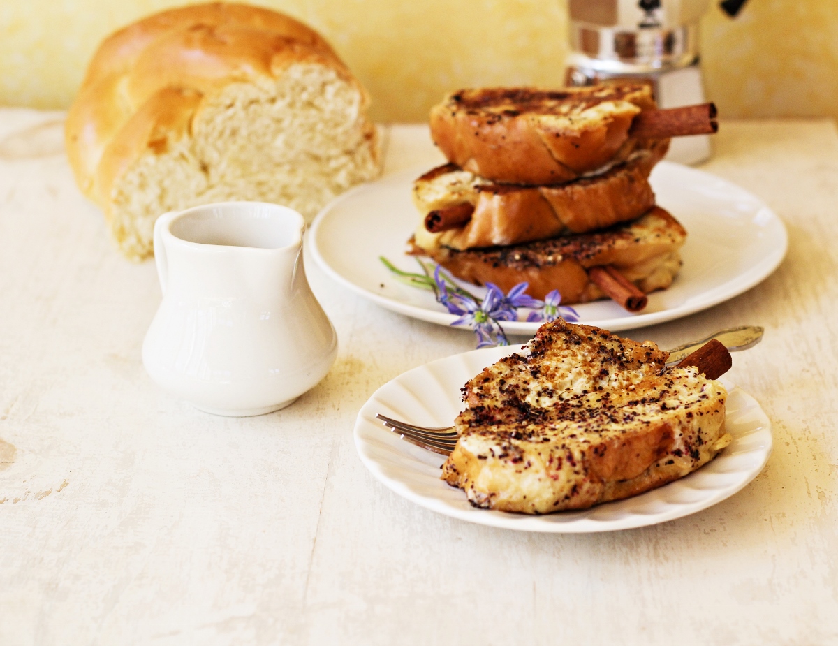 Cinnamon Brioche French Toast Skewers {Katie at the Kitchen Door}
