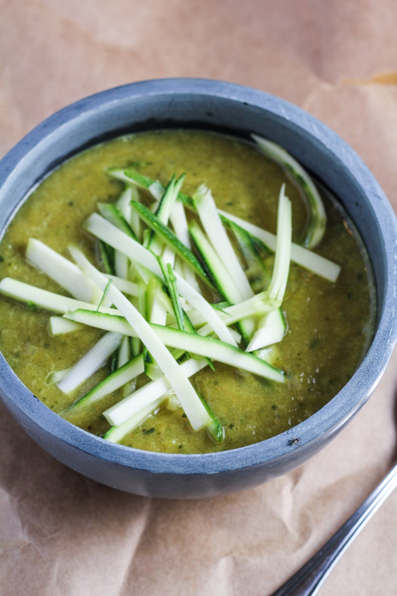 Curried Leek and Zucchini Soup
