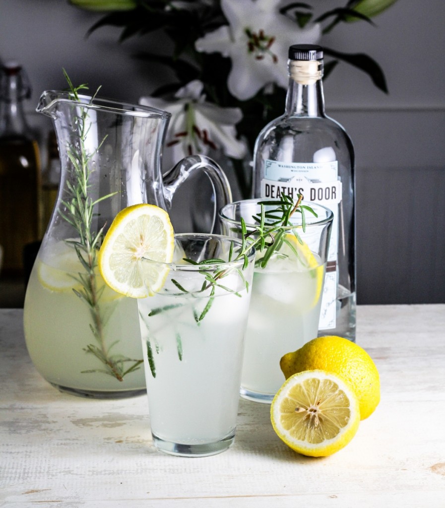 The Weekend! // LemonRosemary Gin Fizz with Cucumber Sorbet Katie at