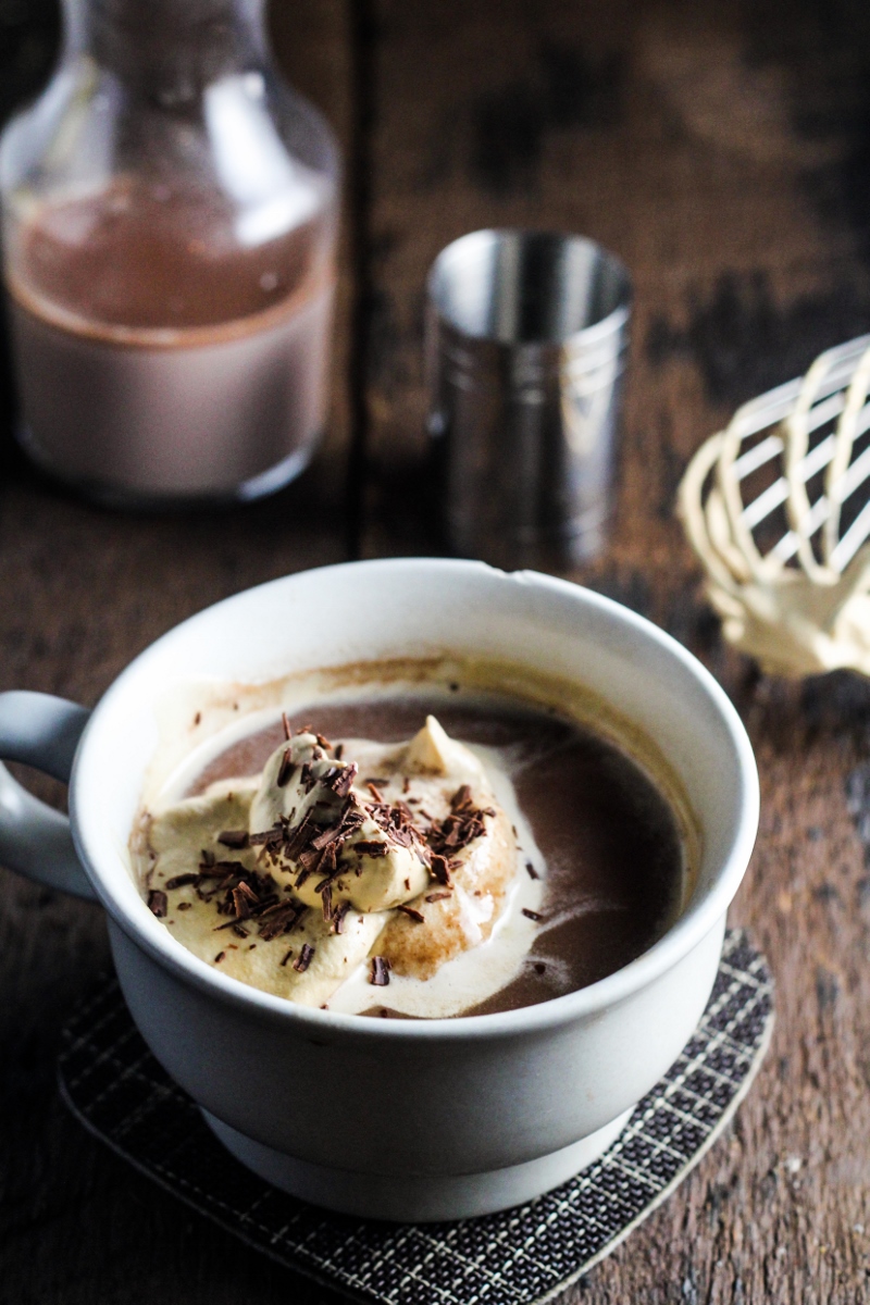 Frangelico-Spiked Nutella Melt with Espresso Whipped Cream {Katie at the Kitchen Door}
