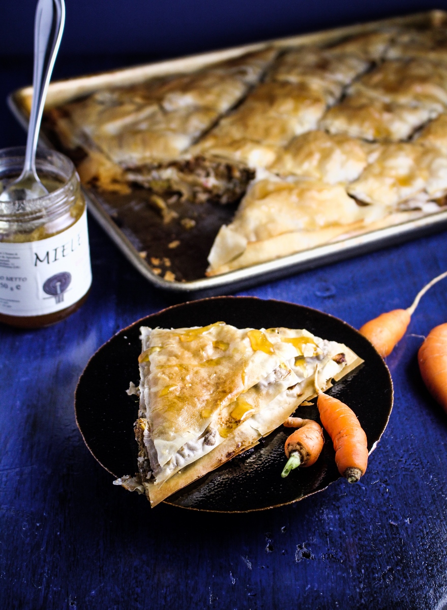 Ingredient of the Week: Carrots // Savory Carrot, Feta, and Almond Baklava