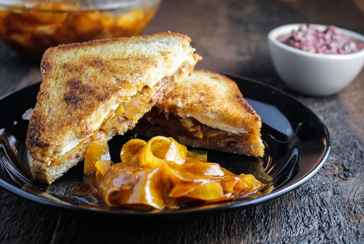 Moroccan Carrot Panini with Olive Tapenade {Katie at the Kitchen Door}