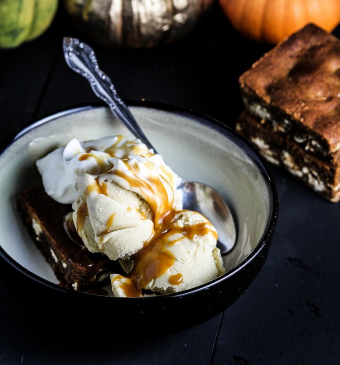 Pumpkin and Gingerbread Ice Cream Sundaes Katie at the Kitchen Door