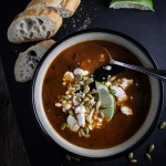 Black Bean Soup with Roasted Poblano