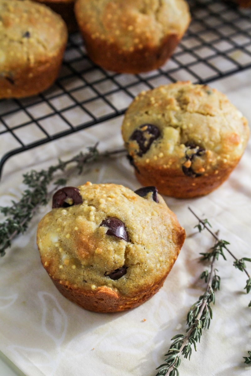 Winter Cleanse 2014: Healthy Snack Recipes - Gluten Free Corn Feta-and-Olive Muffins {Katie at the Kitchen Door}