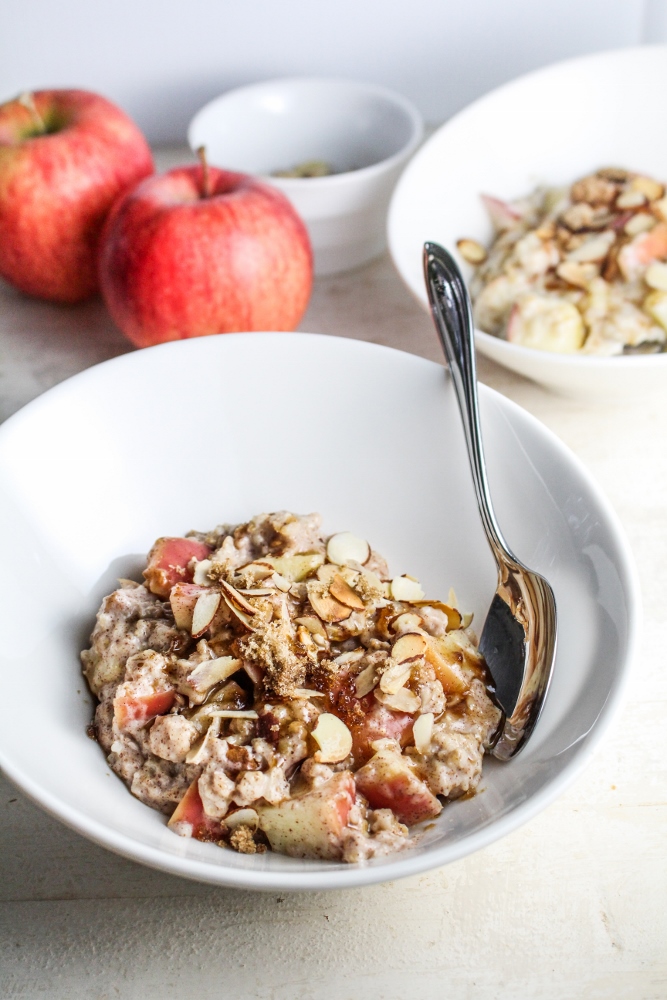 Healthy Winter Recipes - Apple Pie Oatmeal