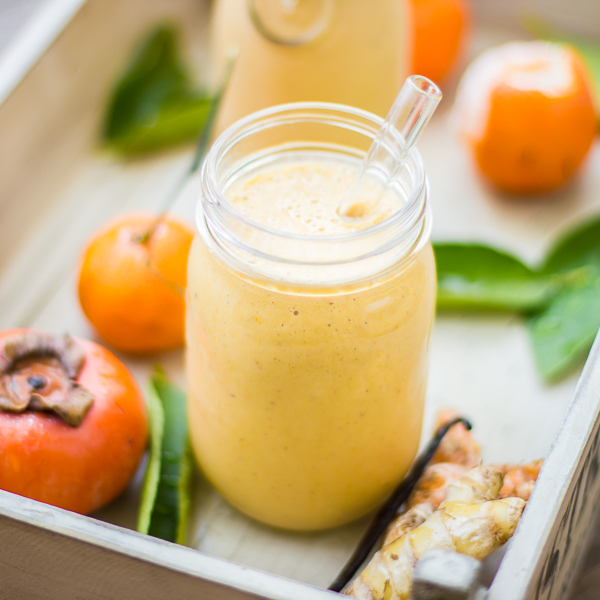 Persimmon and Tangerine Smoothie with Turmeric - The Bojon Gourmet
