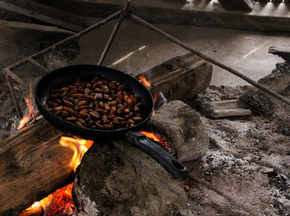 Ecuador Travelogue: The Amazon - Roasting Cacao Beans {Katie at the Kitchen Door}