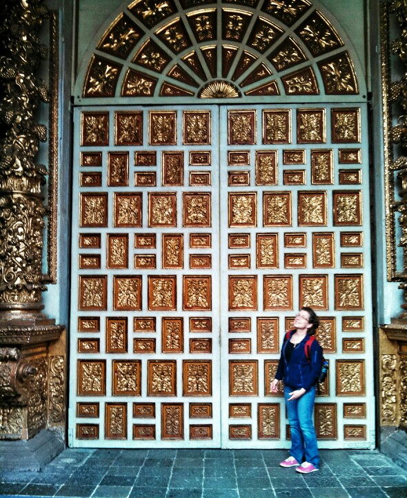 Ecuador Travelogue: Quito - Doors of La Campania de Jesus {Katie at the Kitchen Door}