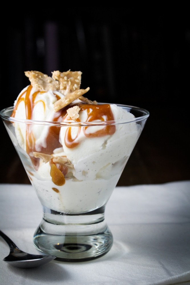 Graeter's New Flavors // Tahini Caramel and Sesame Brittle Sundae