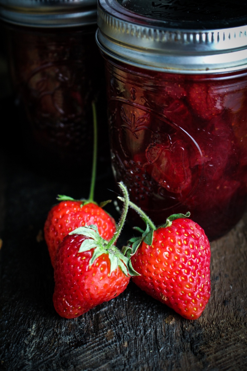 Strawberry, Pinot Noir, and Vanilla Jam {Katie at the Kitchen Door}