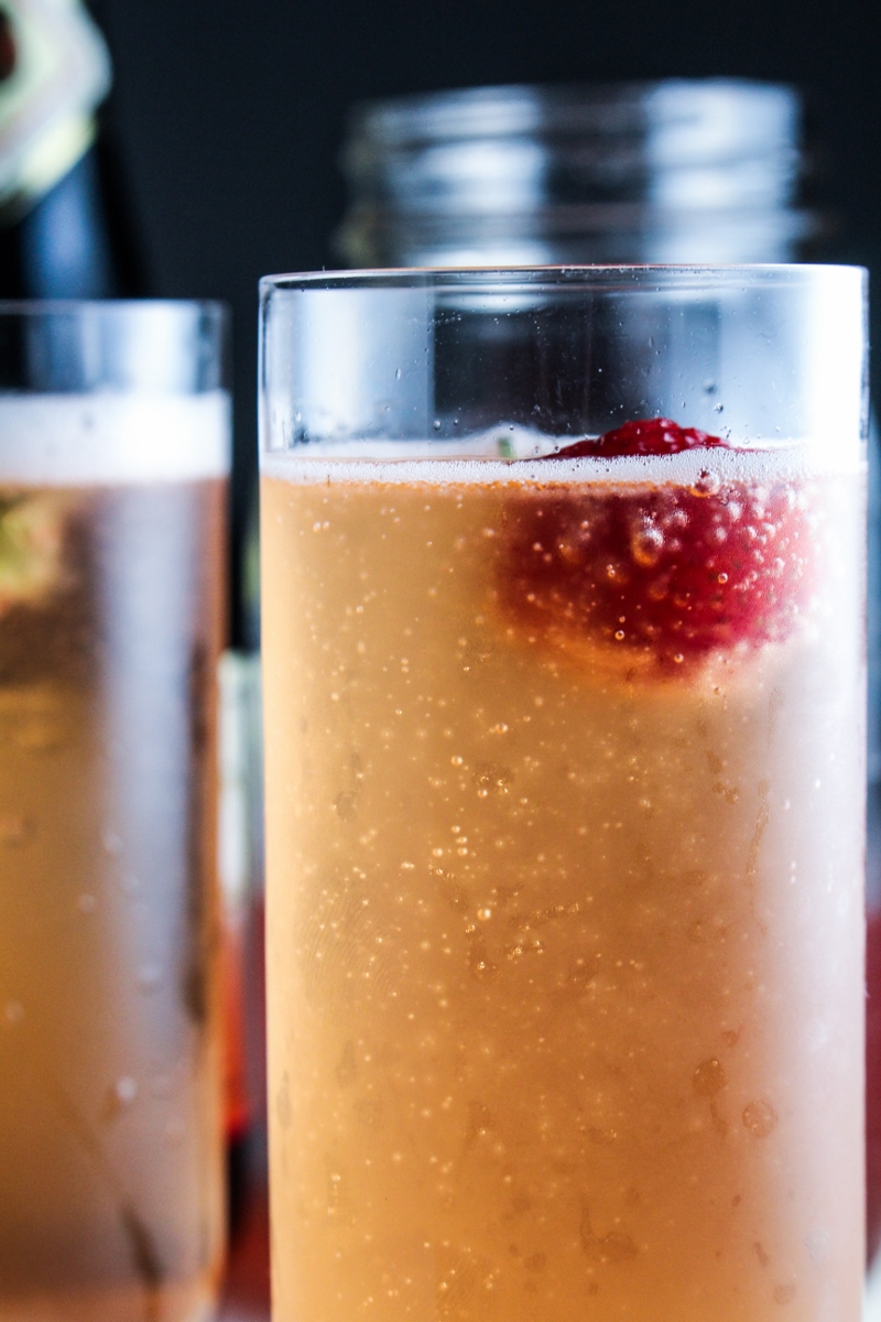 Ingredient of the Week: Strawberries // Strawberry Champagne Shrub