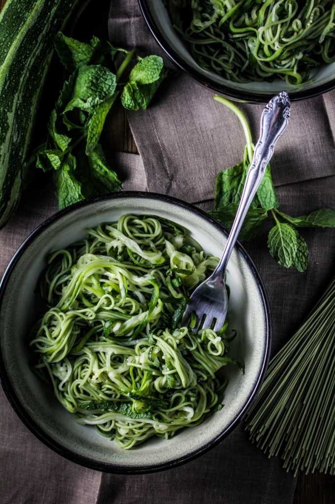 Monthly Fitness Goals August // Green Tea and Zucchini Noodles with
