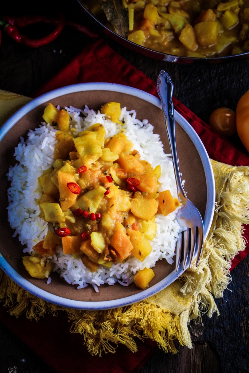 Bangladeshi Yellow Pumpkin Curry {Katie at the Kitchen Door}
