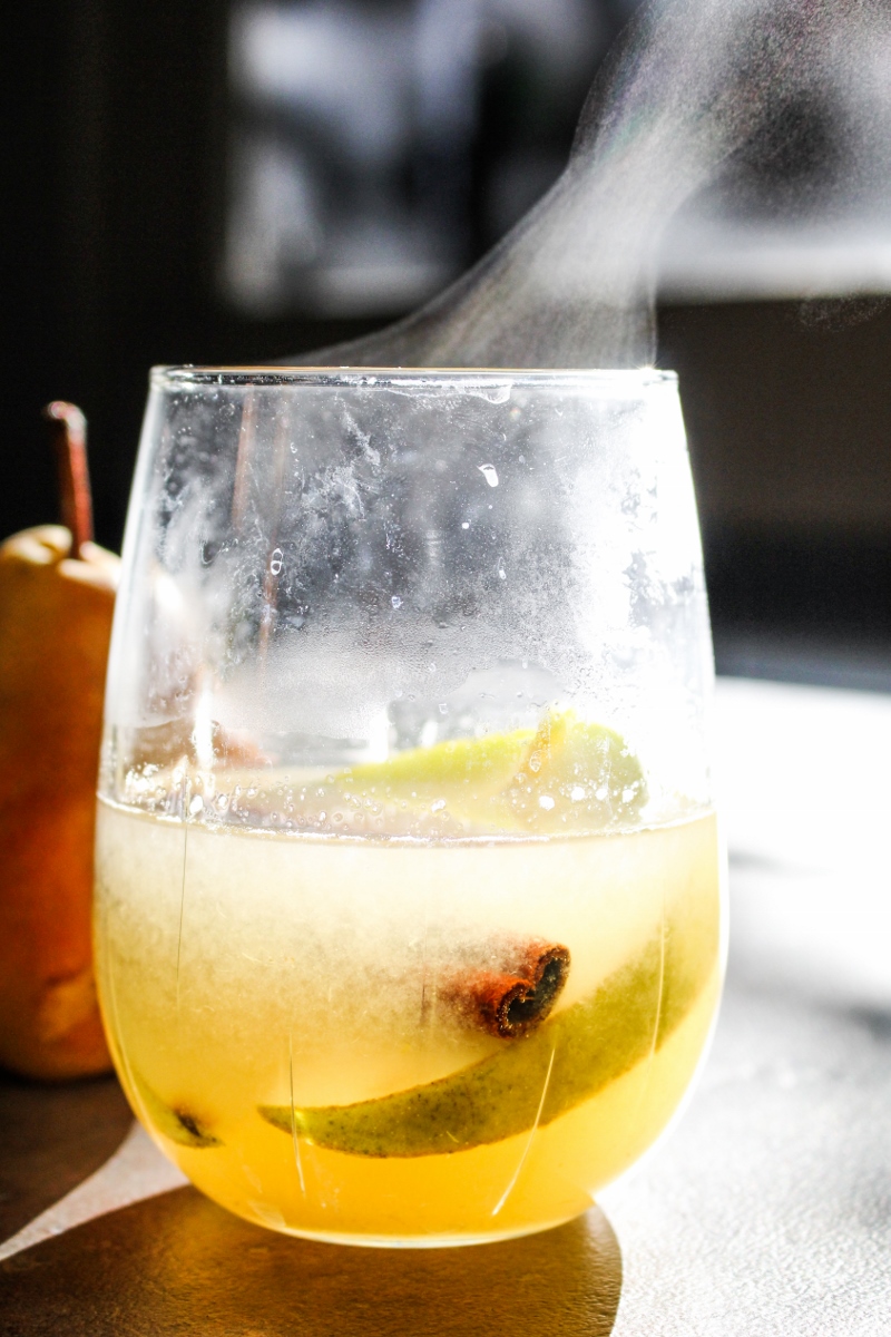 Mulled Pear Sangria {Katie at the Kitchen Door}