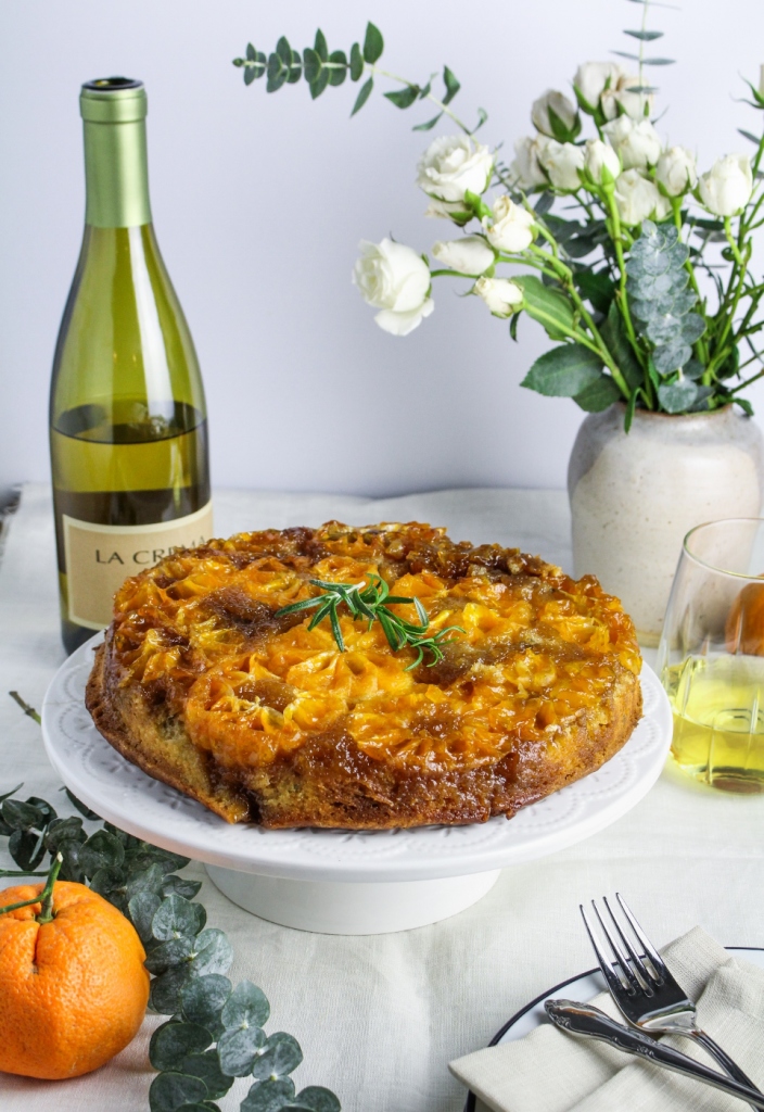 New Year's Day Brunch: Clementine-and-Rosemary Upside-Down Cake {Katie at the Kitchen Door} #LaCremaStyle