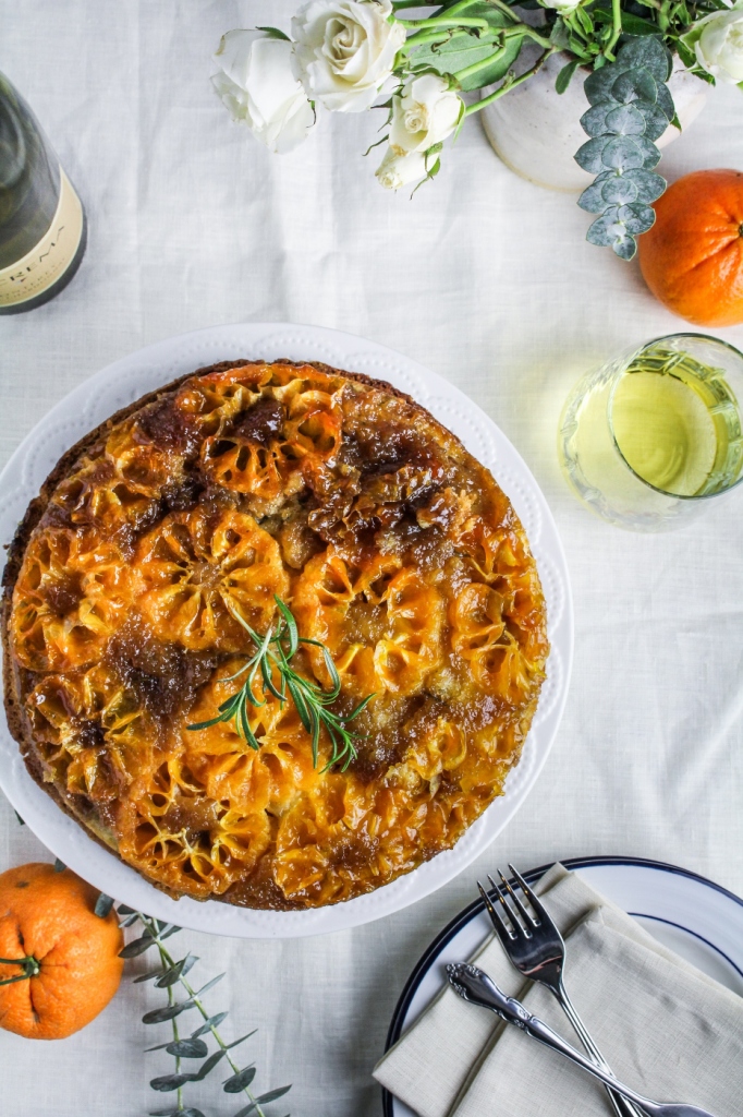 New Year's Day Brunch: Clementine-and-Rosemary Upside-Down Cake {Katie at the Kitchen Door} #LaCremaStyle