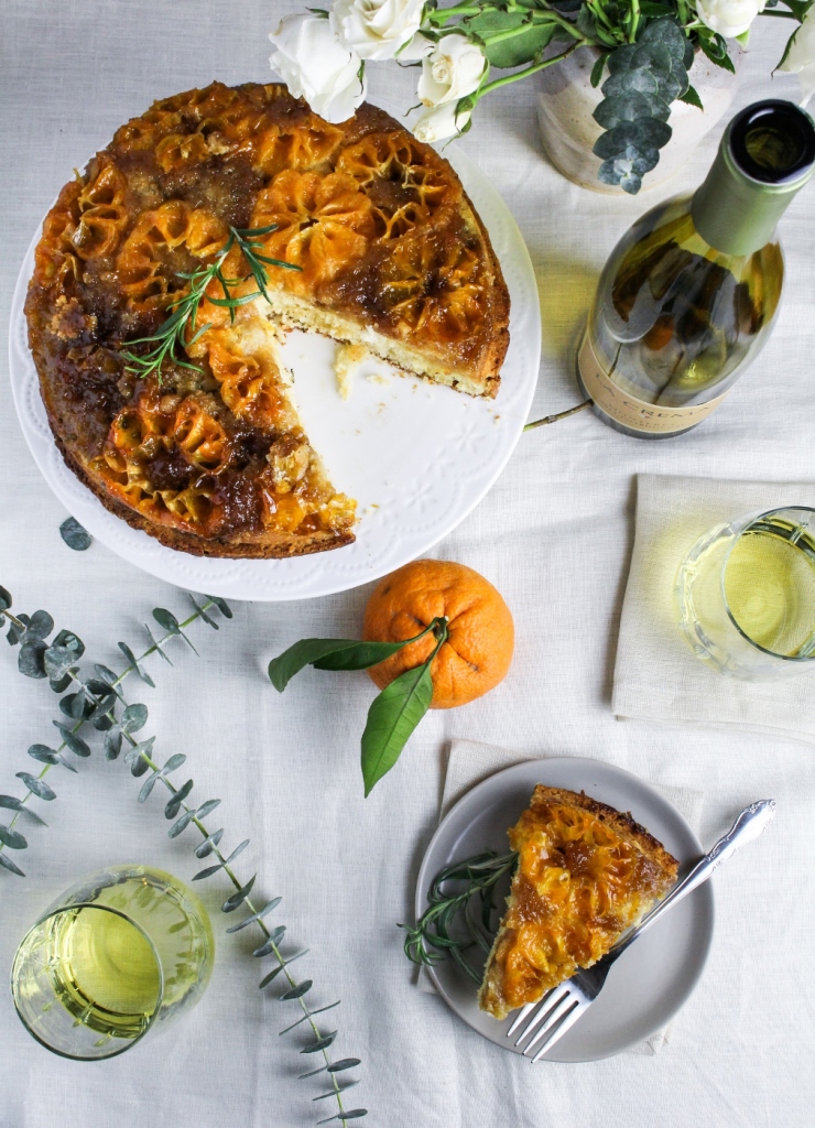 New Year's Day Brunch: Clementine-and-Rosemary Upside-Down Cake {Katie at the Kitchen Door} #LaCremaStyle