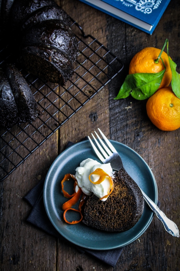 Molasses Spice Cake with Candied Orange Peel {Katie at the Kitchen Door}