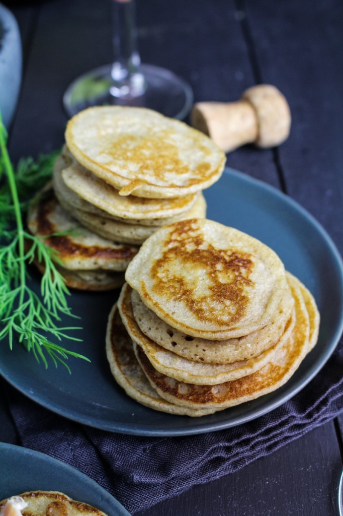 Rye and Caraway Blini {Katie at the Kitchen Door}