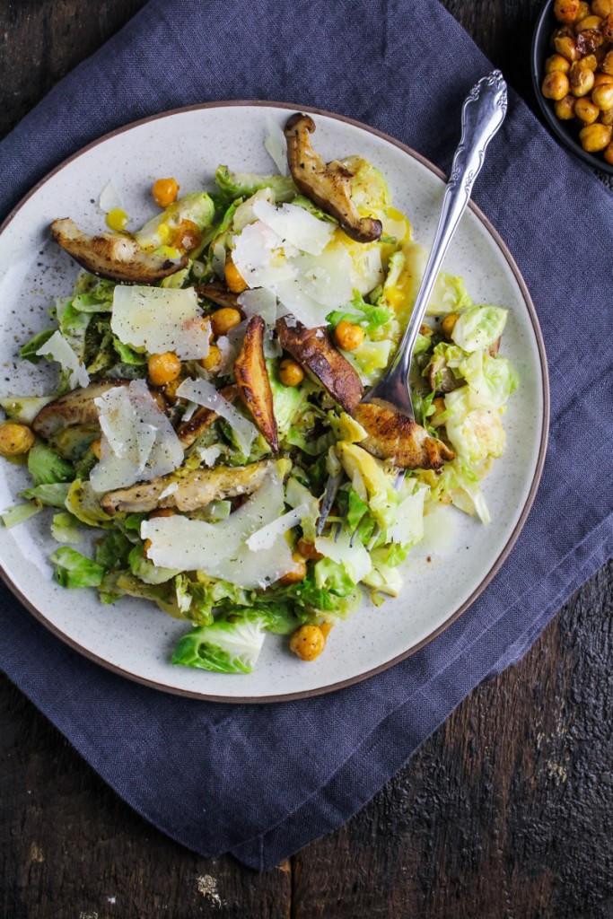 Brussels Sprout Caesar Salad Katie At The Kitchen Door