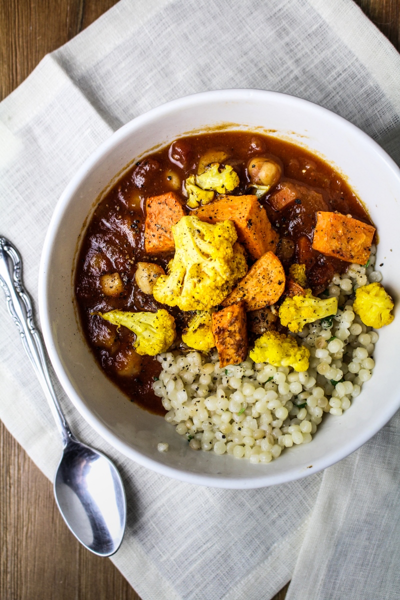 At Home // Middle-Eastern Chickpea and Cauliflower Stew