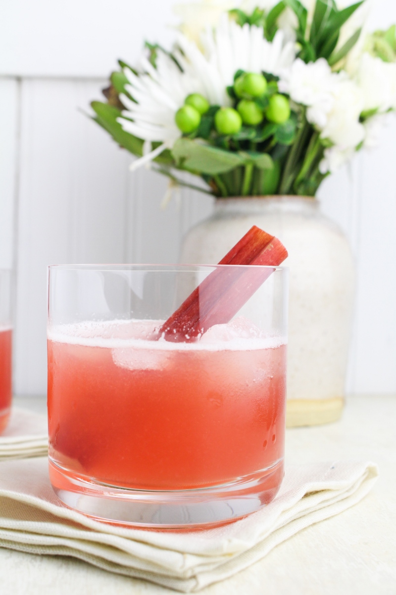 Rhubarb Bourbon Sour