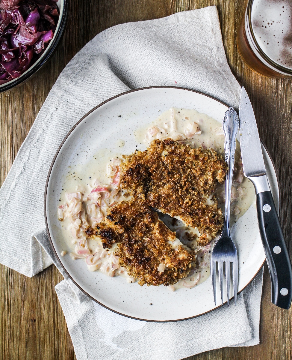 Book Club: A Bird in the Hand // Rye Chicken Schnitzel