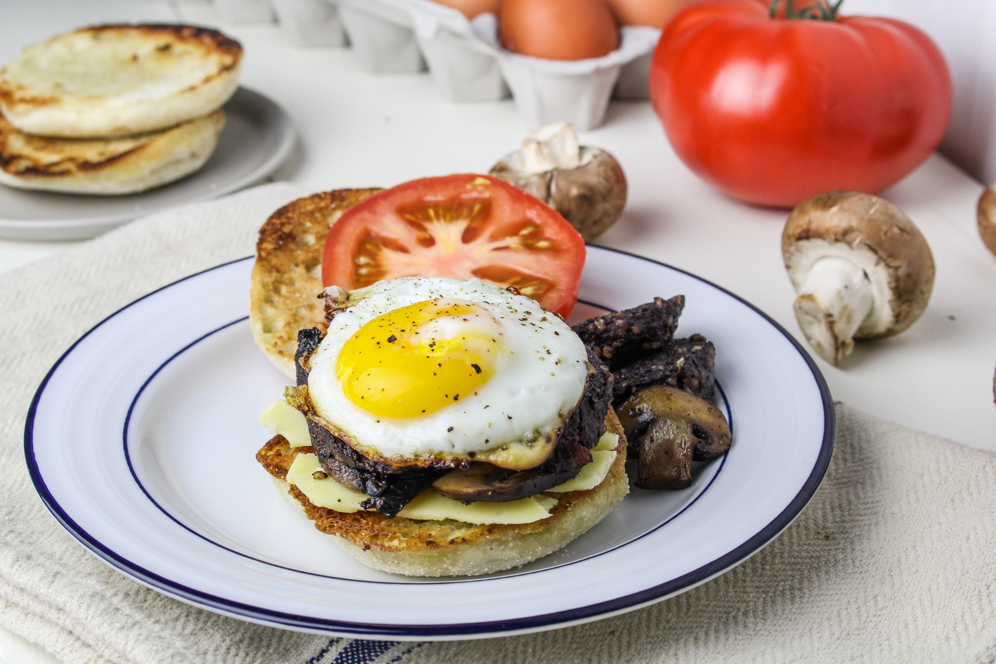 Full English Breakfast Sandwich with CBC English Muffins