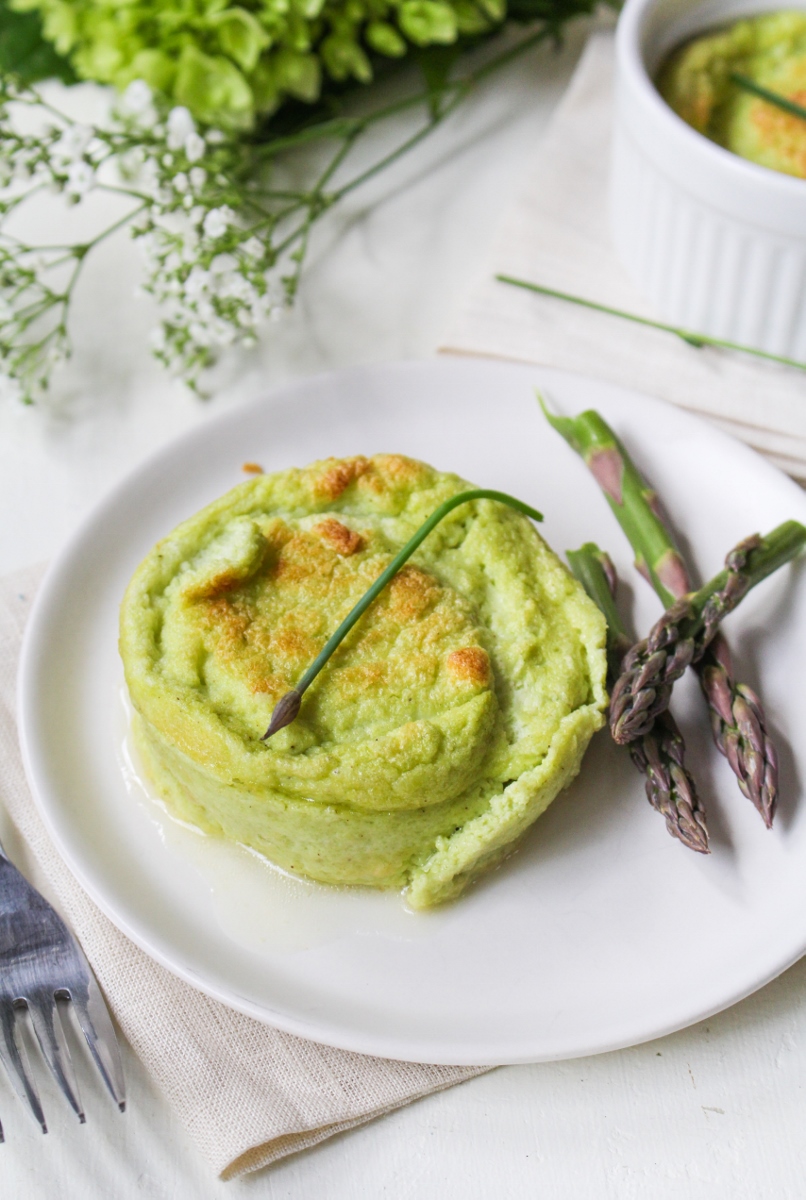 That Pale Green Moment // Asparagus, Leek, and Goat Cheese Souffles