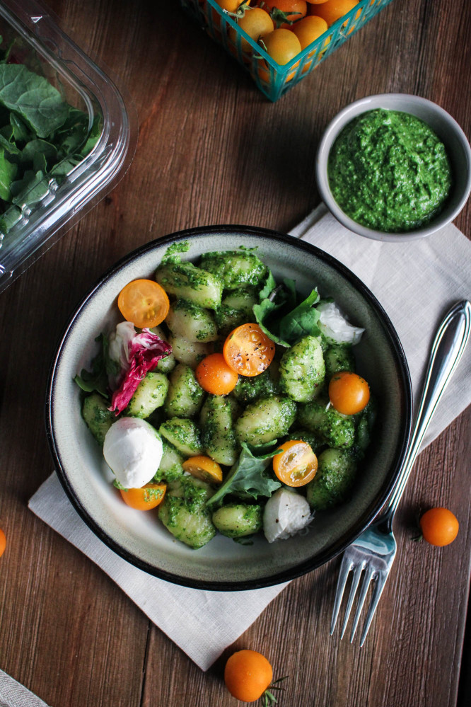 Kale Italia Pesto Gnocchi Katie at the Kitchen Door