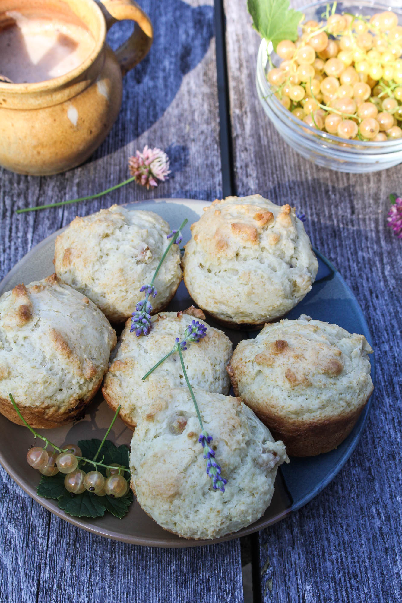 Lavender and White Currant Muffins {Katie at the Kitchen Door}
