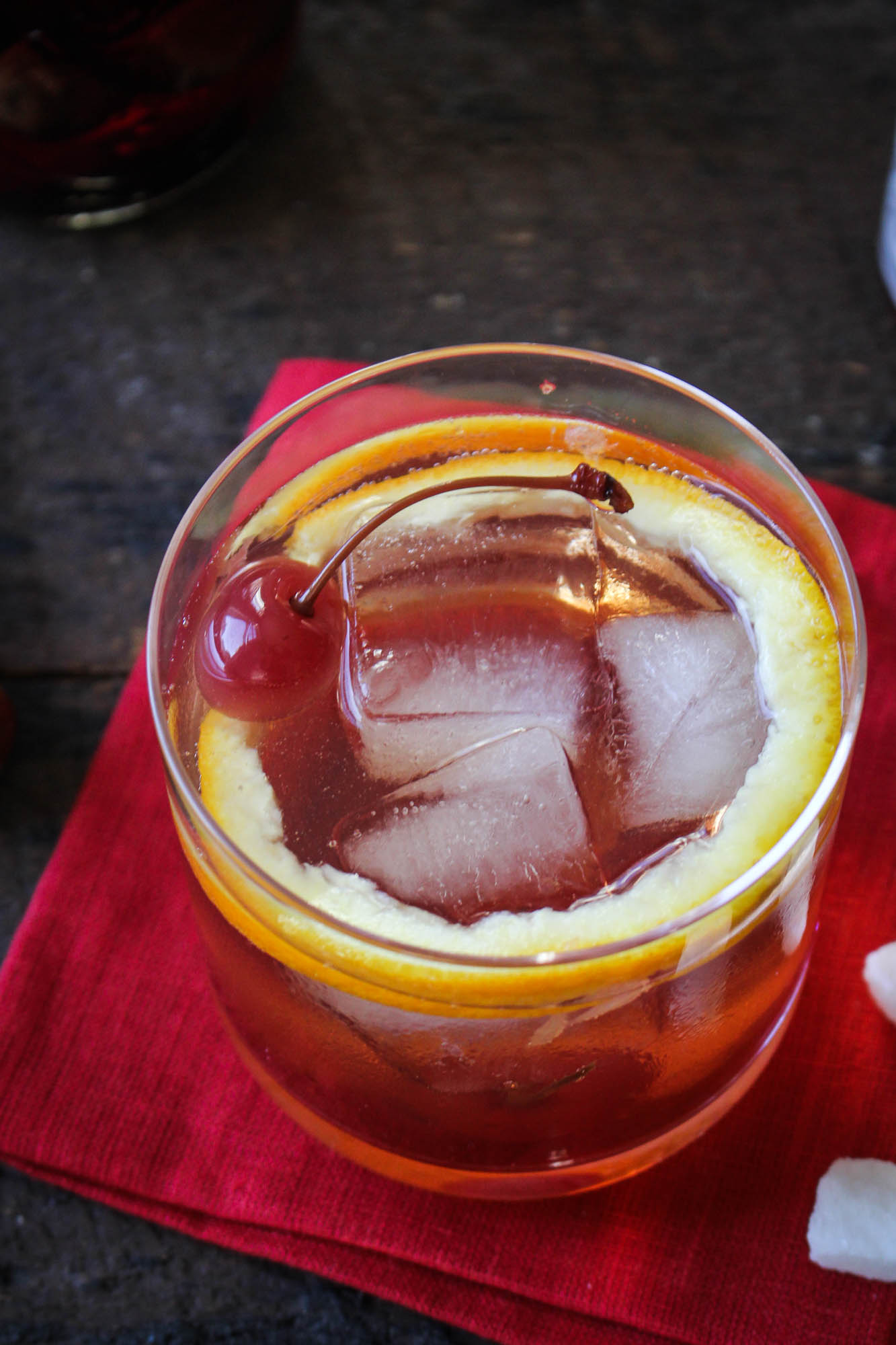 Fig Bourbon Old Fashioned (with Fig-and-Vanilla-Infused Bourbon) | Katie at the Kitchen Door