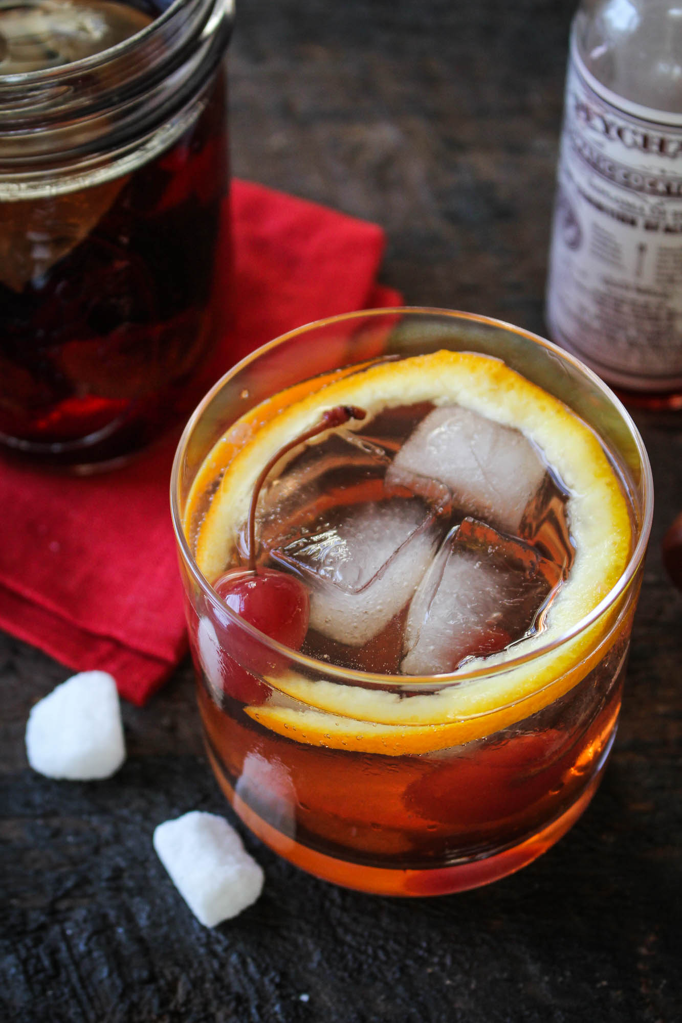 Fig Bourbon Old Fashioned (with Fig-and-Vanilla-Infused Bourbon) | Katie at the Kitchen Door