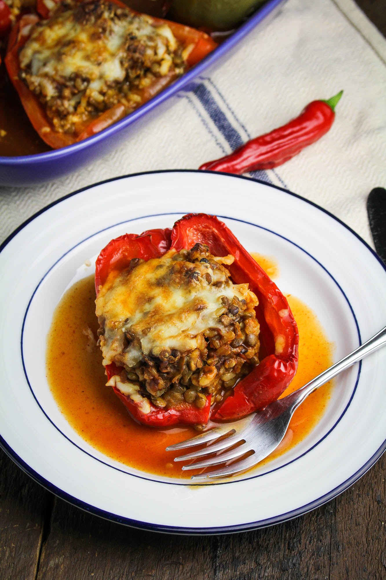 Old El Paso Back-to-School // Enchilada-Style Vegetarian Stuffed Peppers