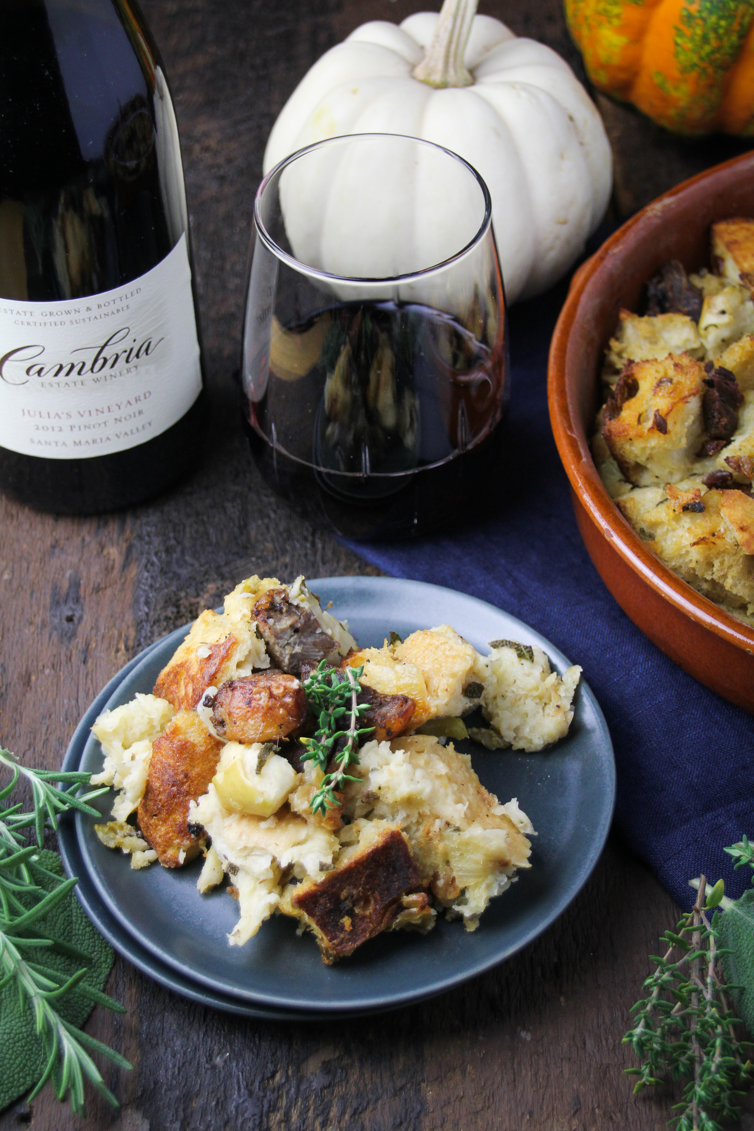 Duck Confit and Apple Stuffing {Katie at the Kitchen Door}